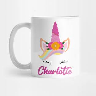 Name charlotte unicone awesome gift Mug